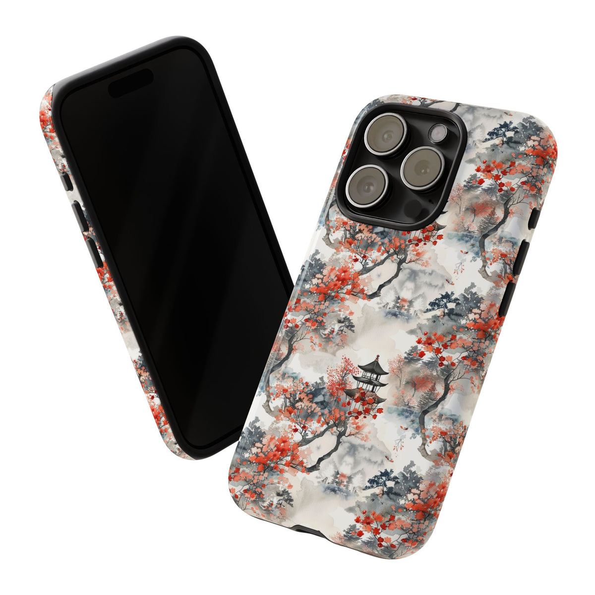 Japanese Pattern Phone Case – Elegant & Timeless Design for Your Phone 096