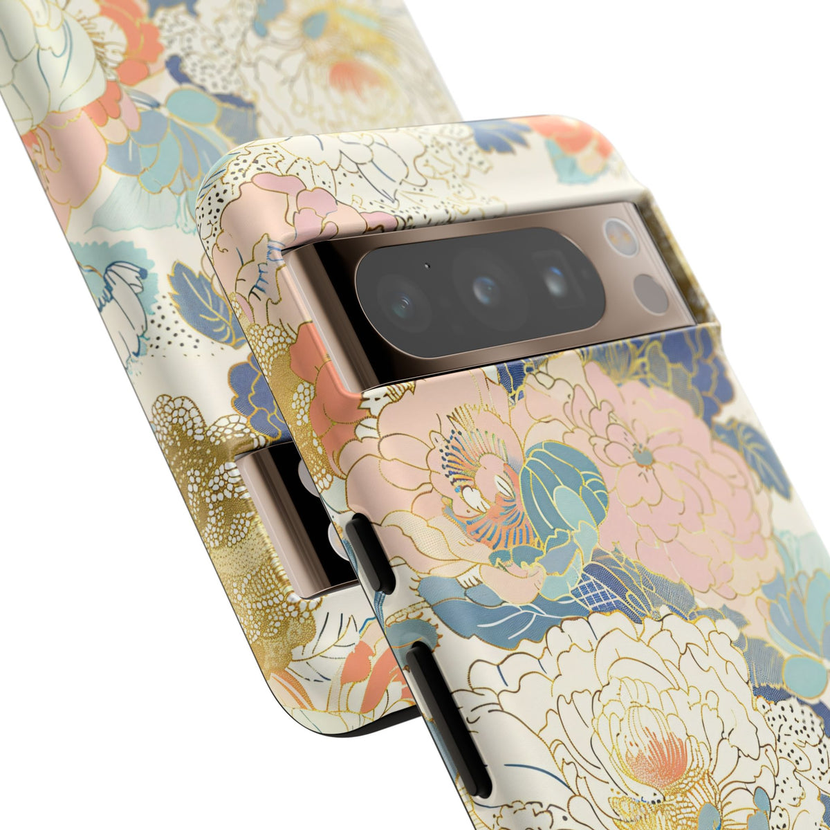 Japanese Blossom Asian Floral Design Phone Case – Elegant Floral Phone Cover 4