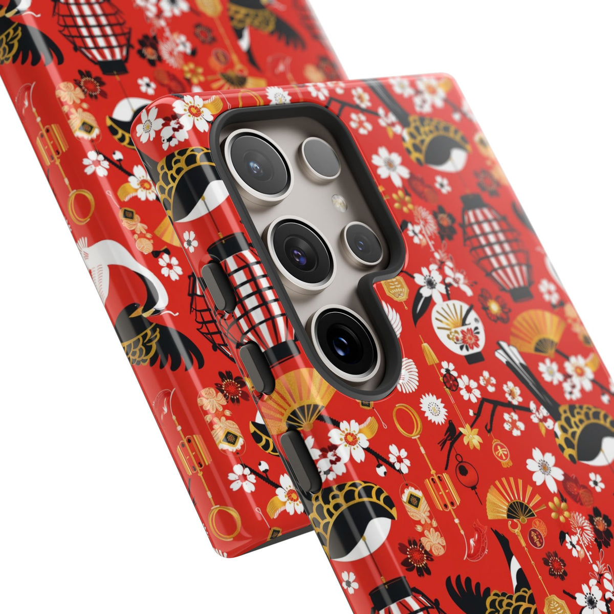 Japanese Pattern Phone Case – Elegant & Timeless Design for Your Phone 056