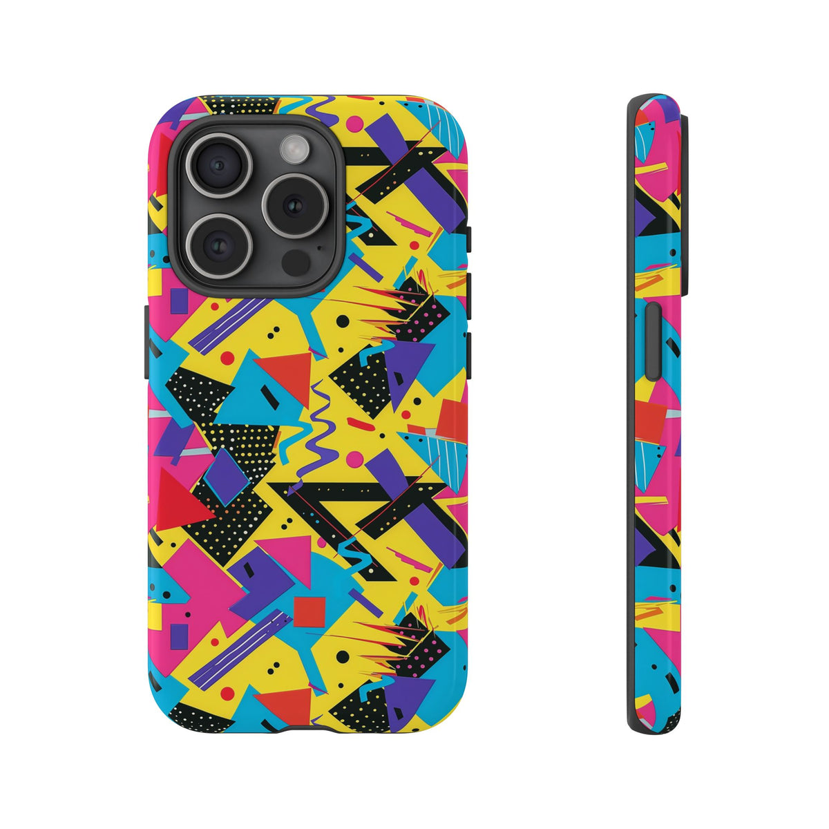 90s Themed Seamless Pattern Phone Case – Embrace Retro Style and Protection 223