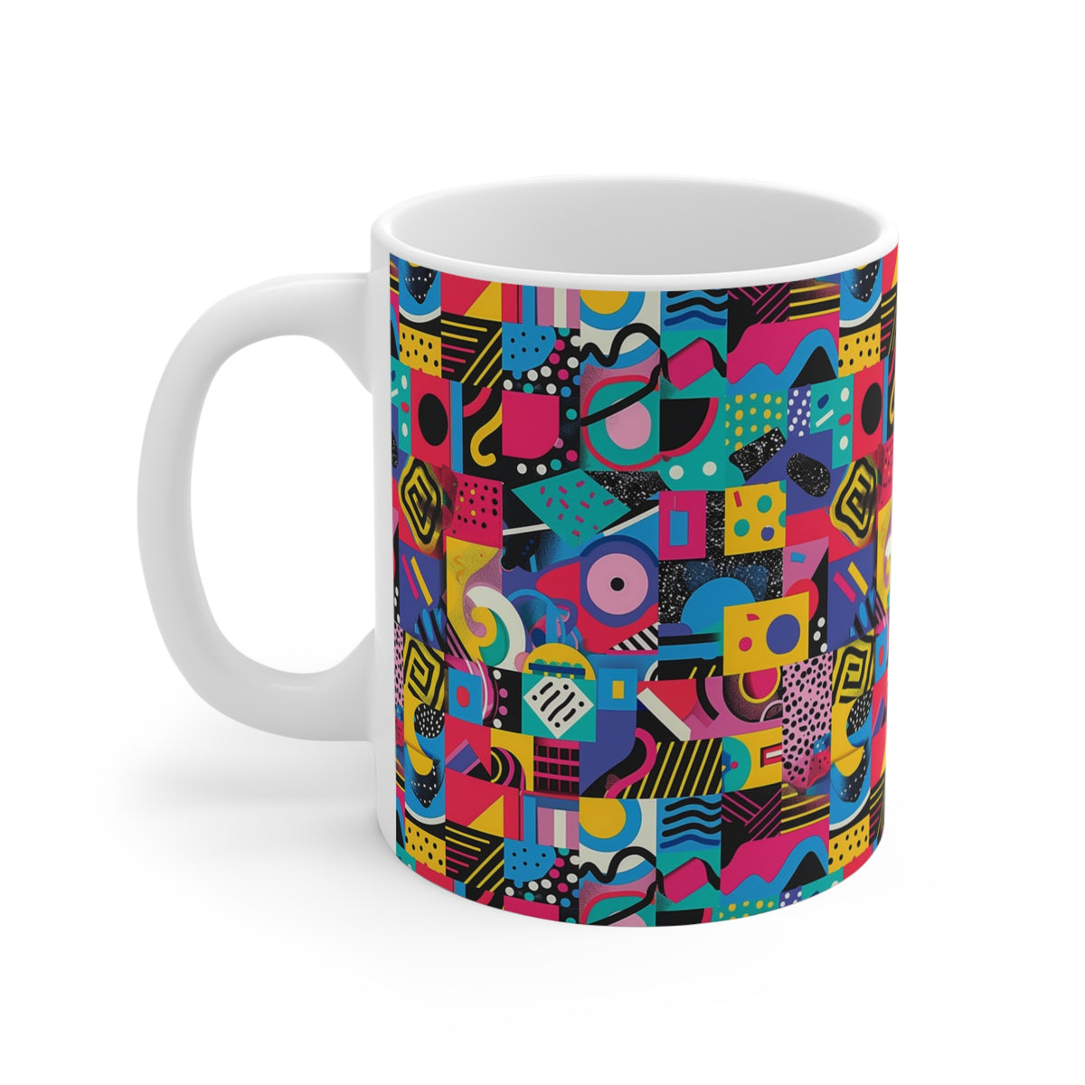 90s Retro Coffee Mug - Full Wrap Design 498