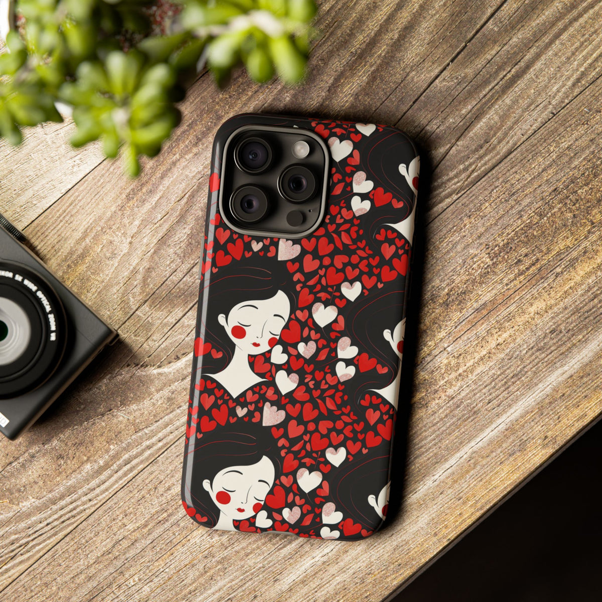 Heart Pattern Phone Case – Stylish & Loving Design for Your Device 232