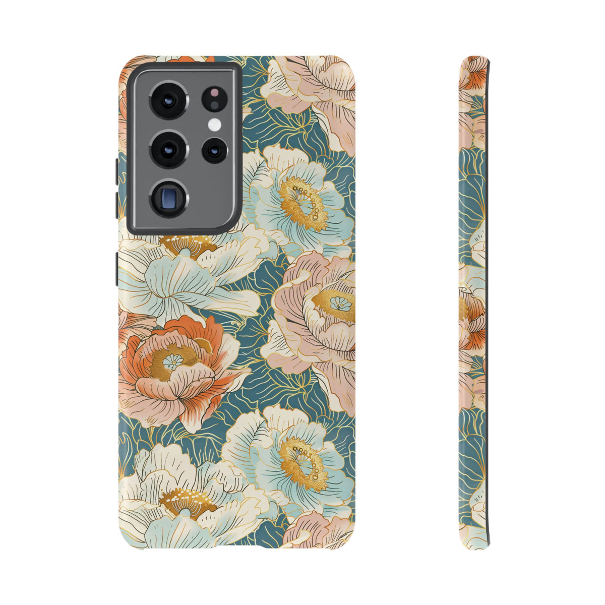 Japanese Blossom Asian Floral Design Phone Case – Elegant Floral Phone Cover 3