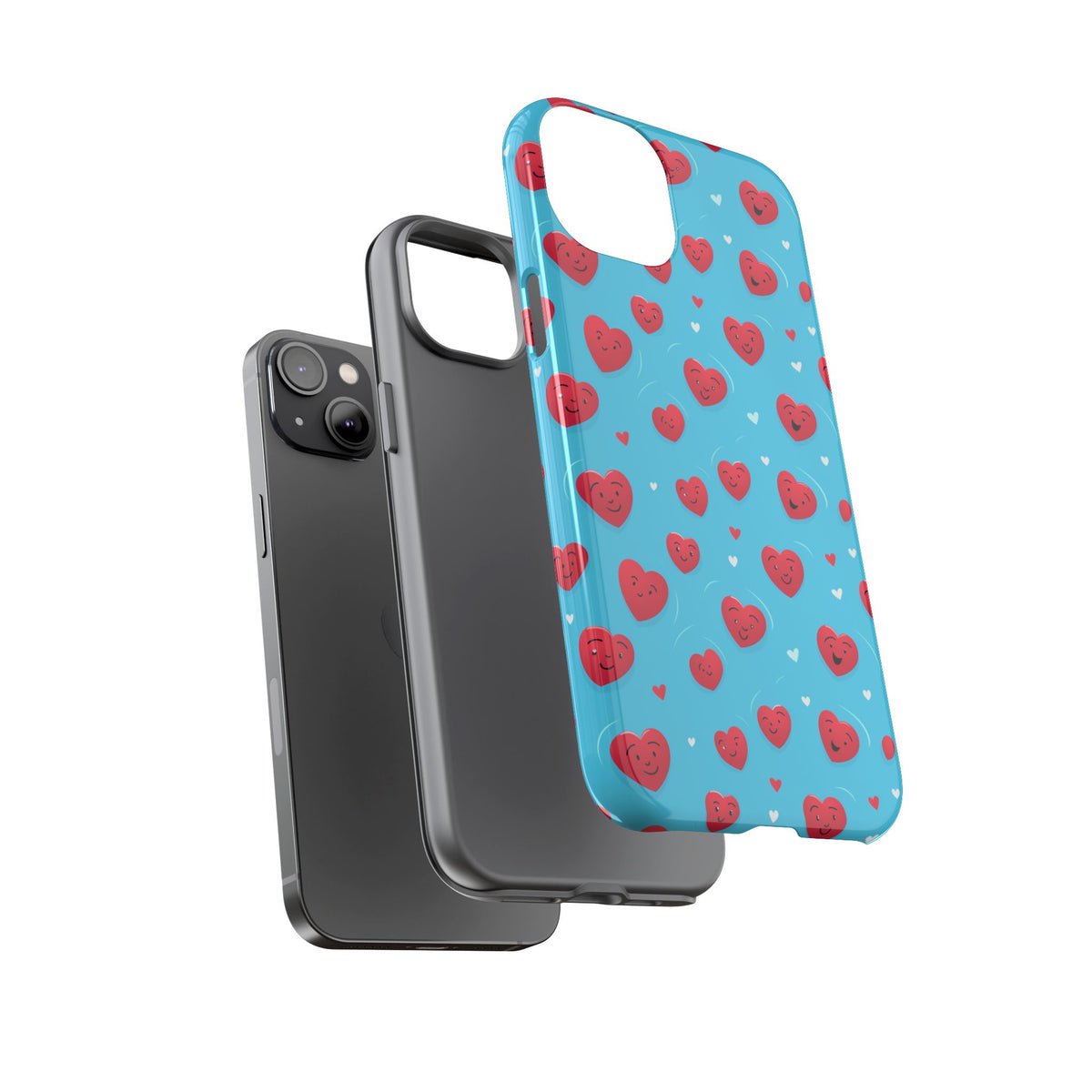 Heart Pattern Phone Case – Stylish & Loving Design for Your Device 811