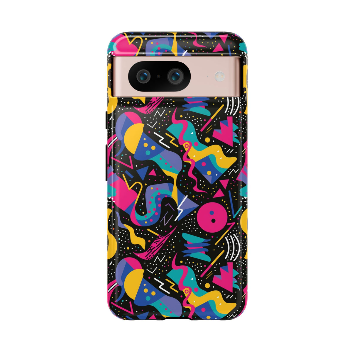 90s Themed Seamless Pattern Phone Case – Embrace Retro Style and Protection 302