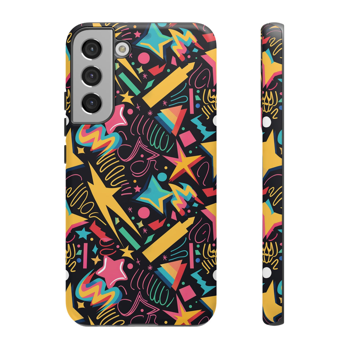 90s Themed Seamless Pattern Phone Case – Embrace Retro Style and Protection 232