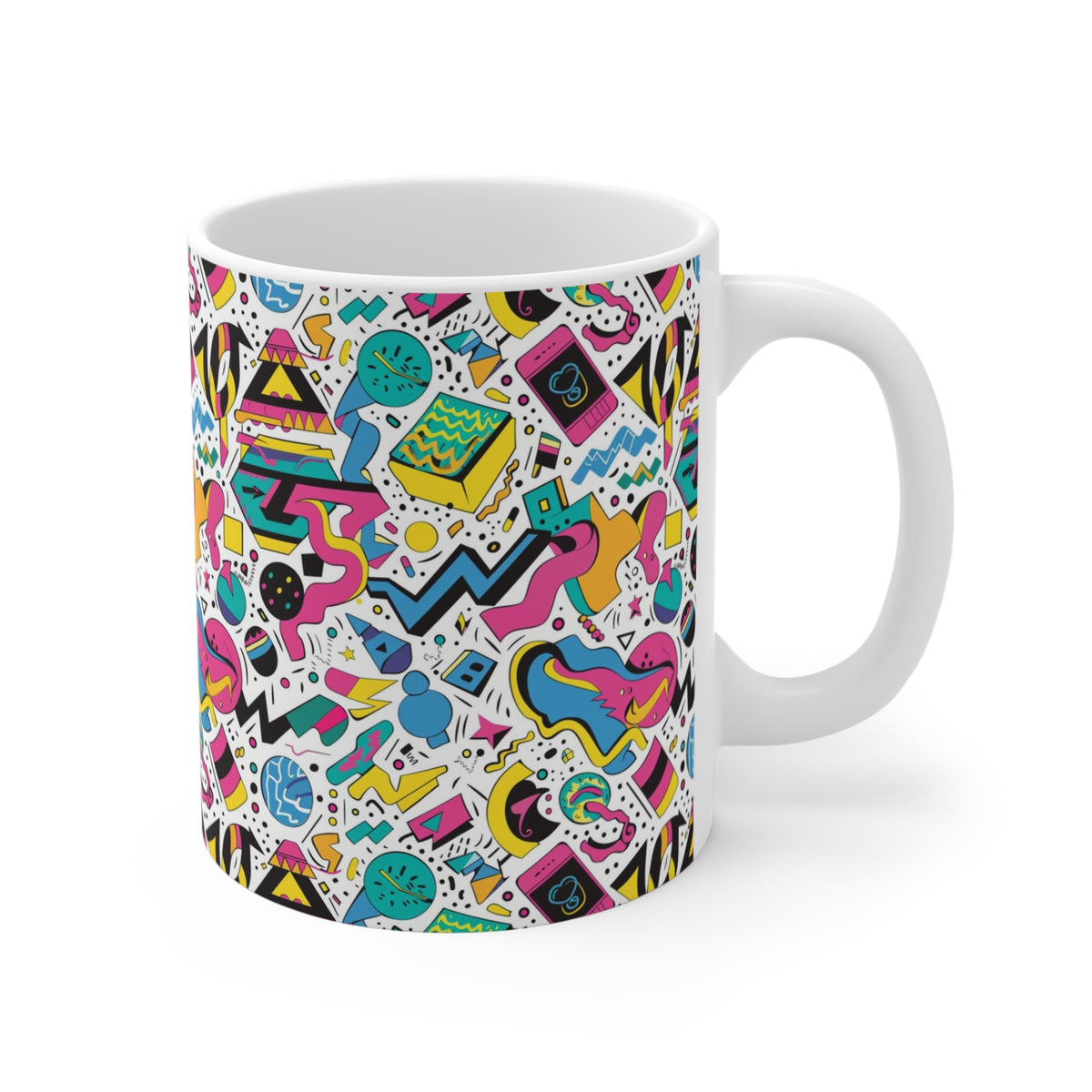 90s Retro Coffee Mug - Full Wrap Design 113