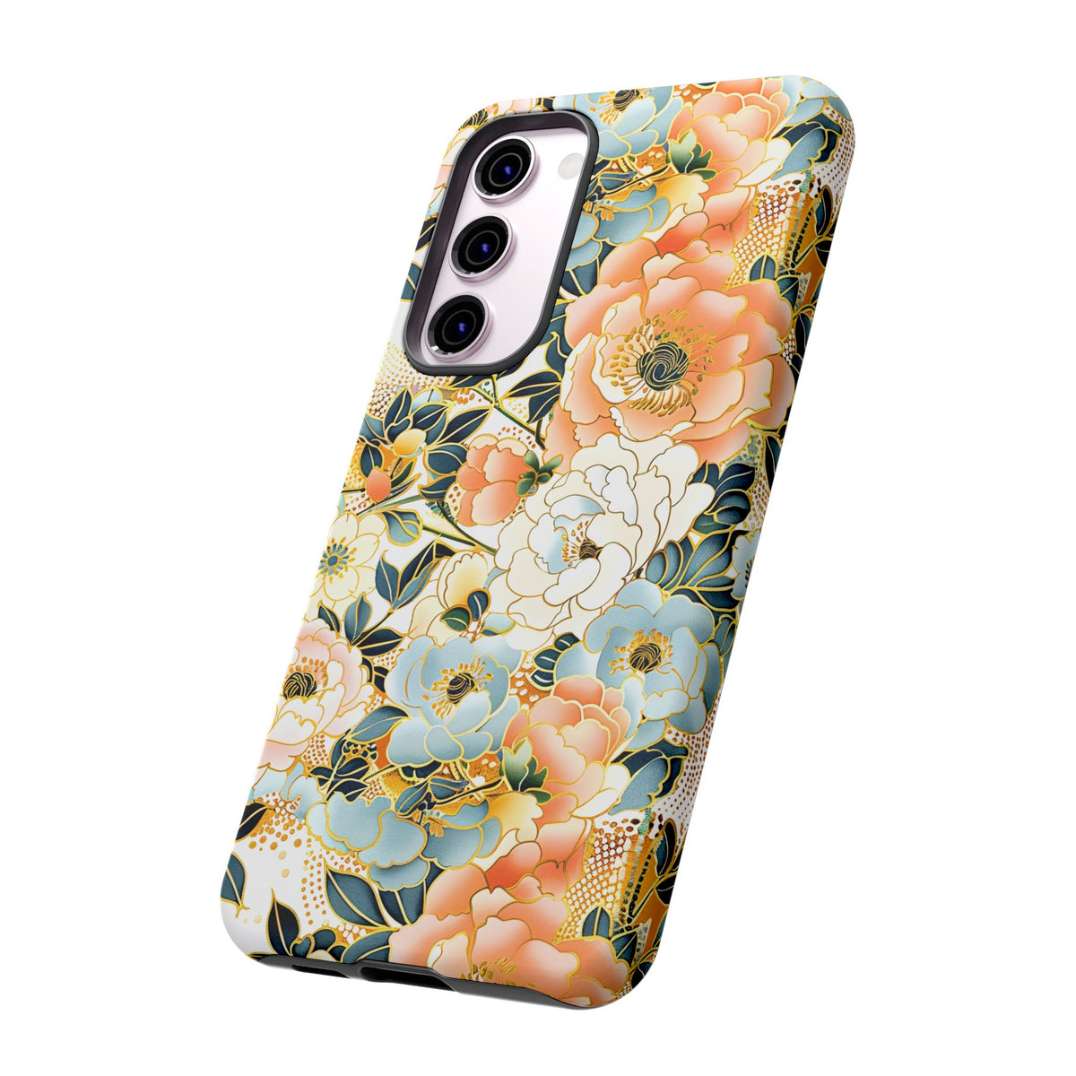 Japanese Blossom Asian Floral Design Phone Case – Elegant Floral Phone Cover 5