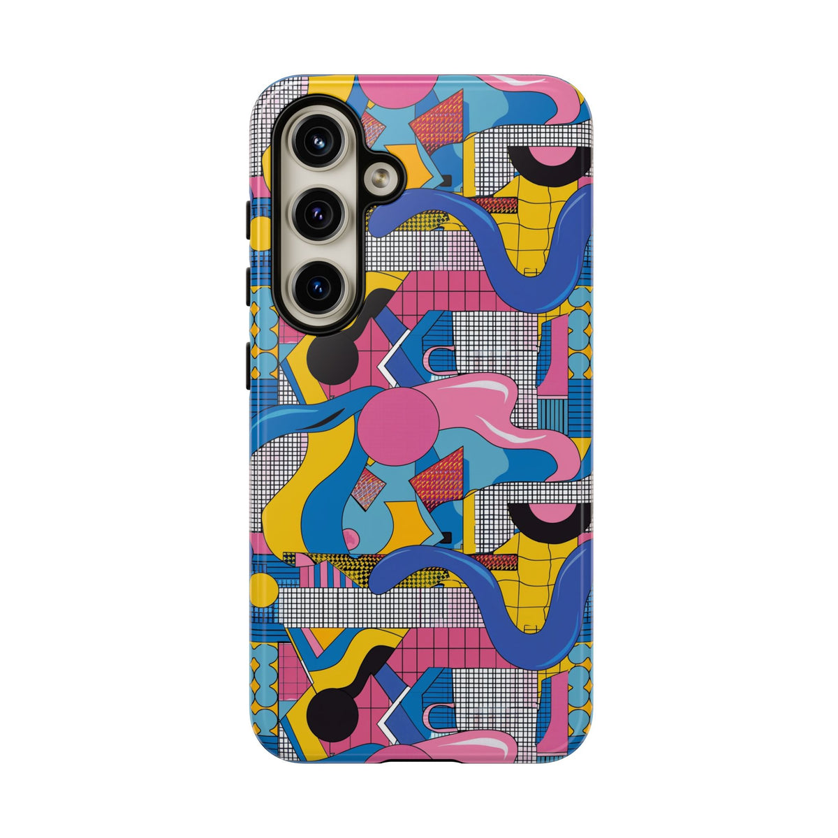 90s Themed Seamless Pattern Phone Case – Embrace Retro Style and Protection 224