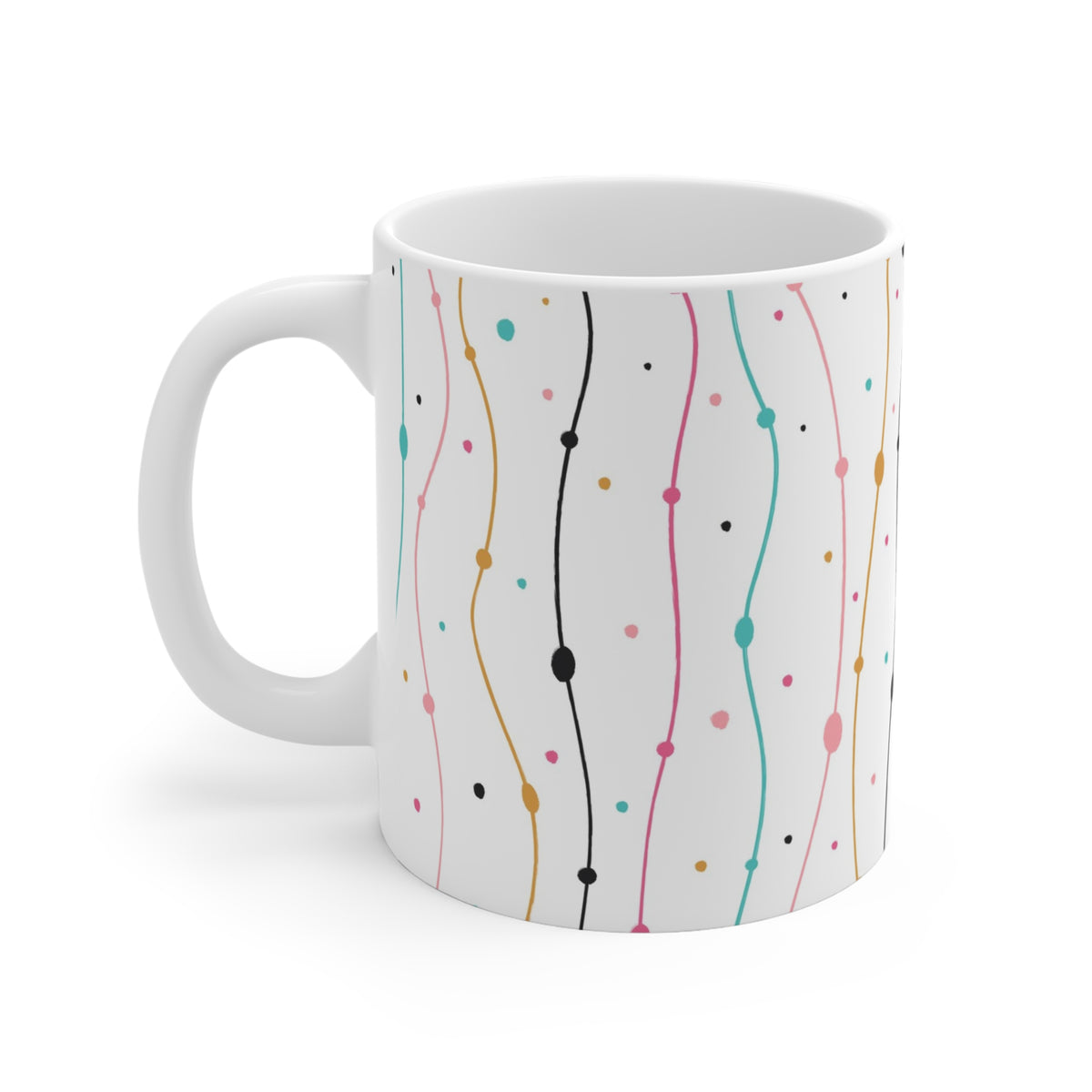 Cute Abstract Doodle Coffee Mug – Fun and Whimsical Drinkware 2