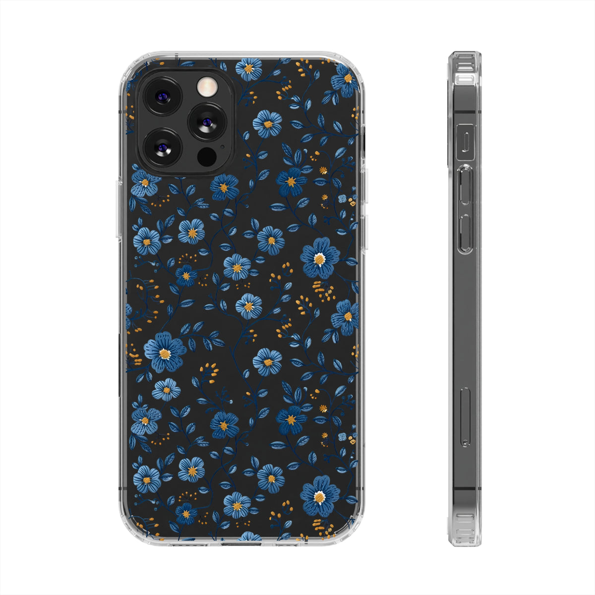 Wild Flowers Garden Stitch Phone Case – Nature-Inspired Floral Design 3