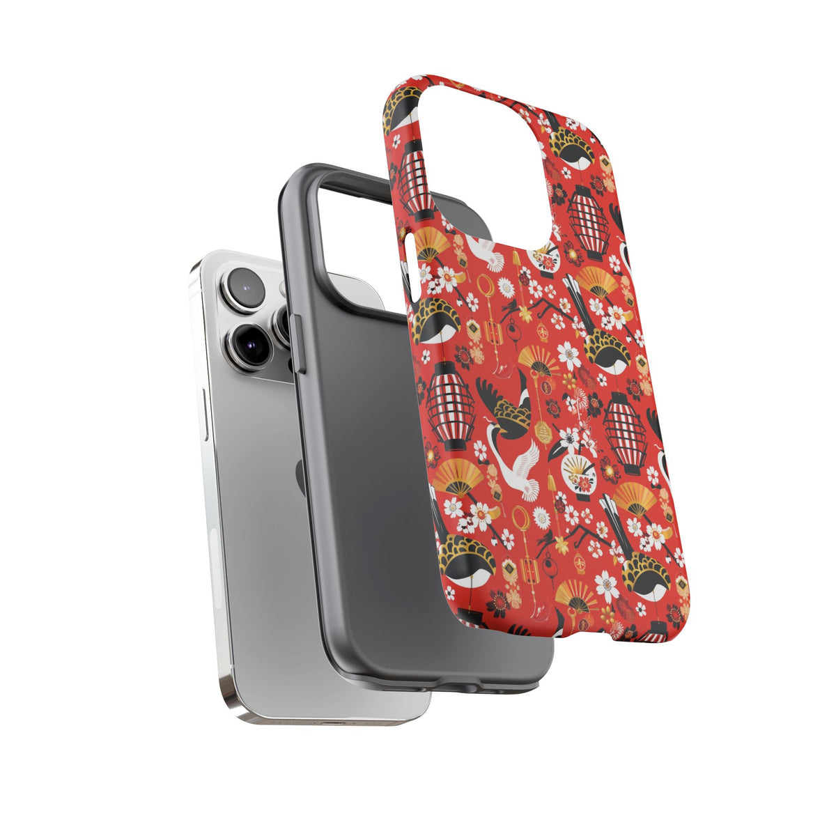 Japanese Pattern Phone Case – Elegant & Timeless Design for Your Phone 056