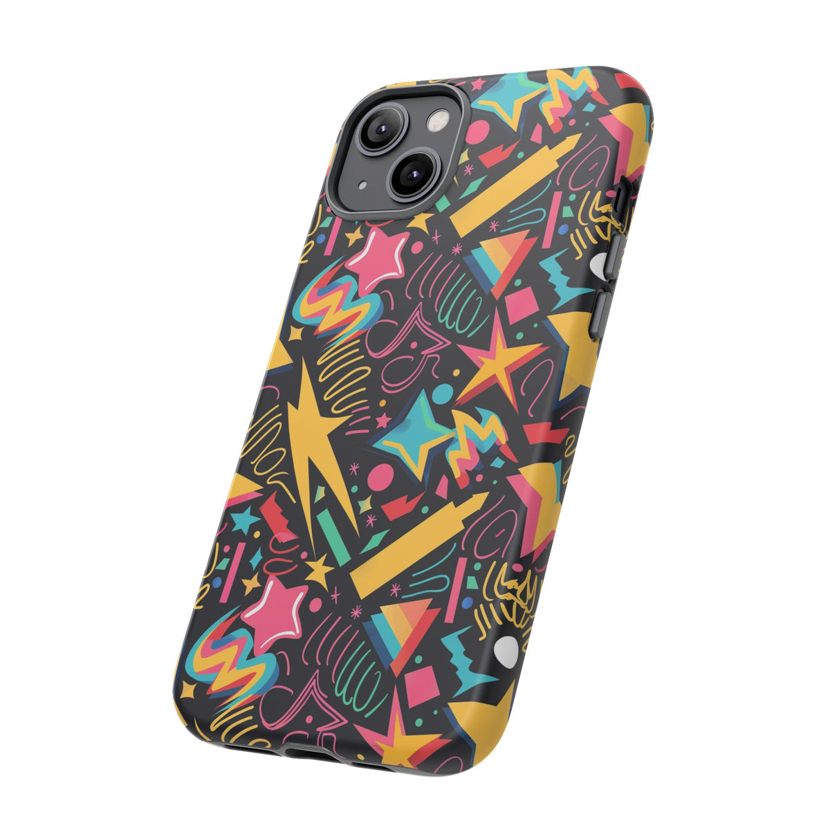 90s Themed Seamless Pattern Phone Case – Embrace Retro Style and Protection 232