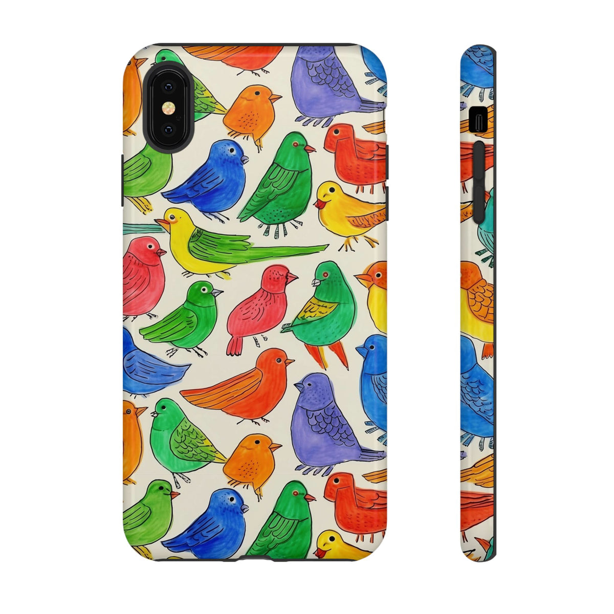 Birds Seamless Pattern Phone Case – Elegant and Timeless Avian Design 2