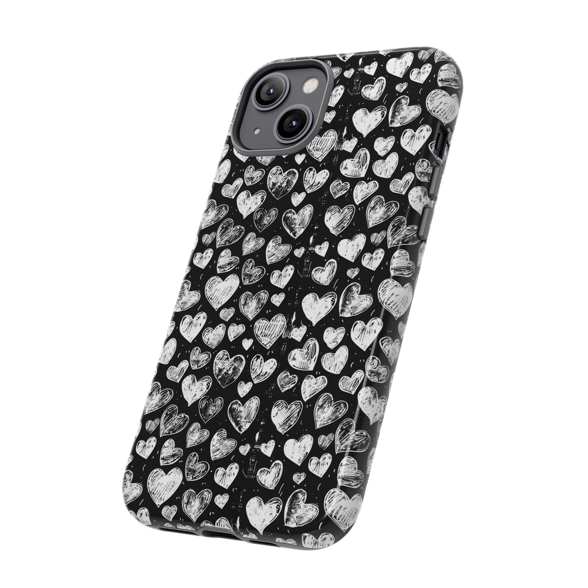 Heart Pattern Phone Case – Stylish & Loving Design for Your Device 815