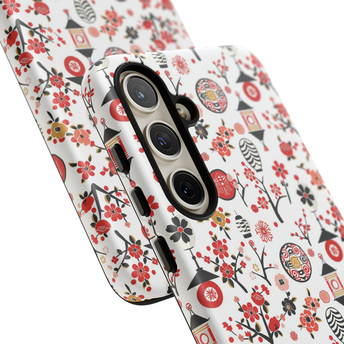 Japanese Pattern Phone Case – Elegant & Timeless Design for Your Phone 468