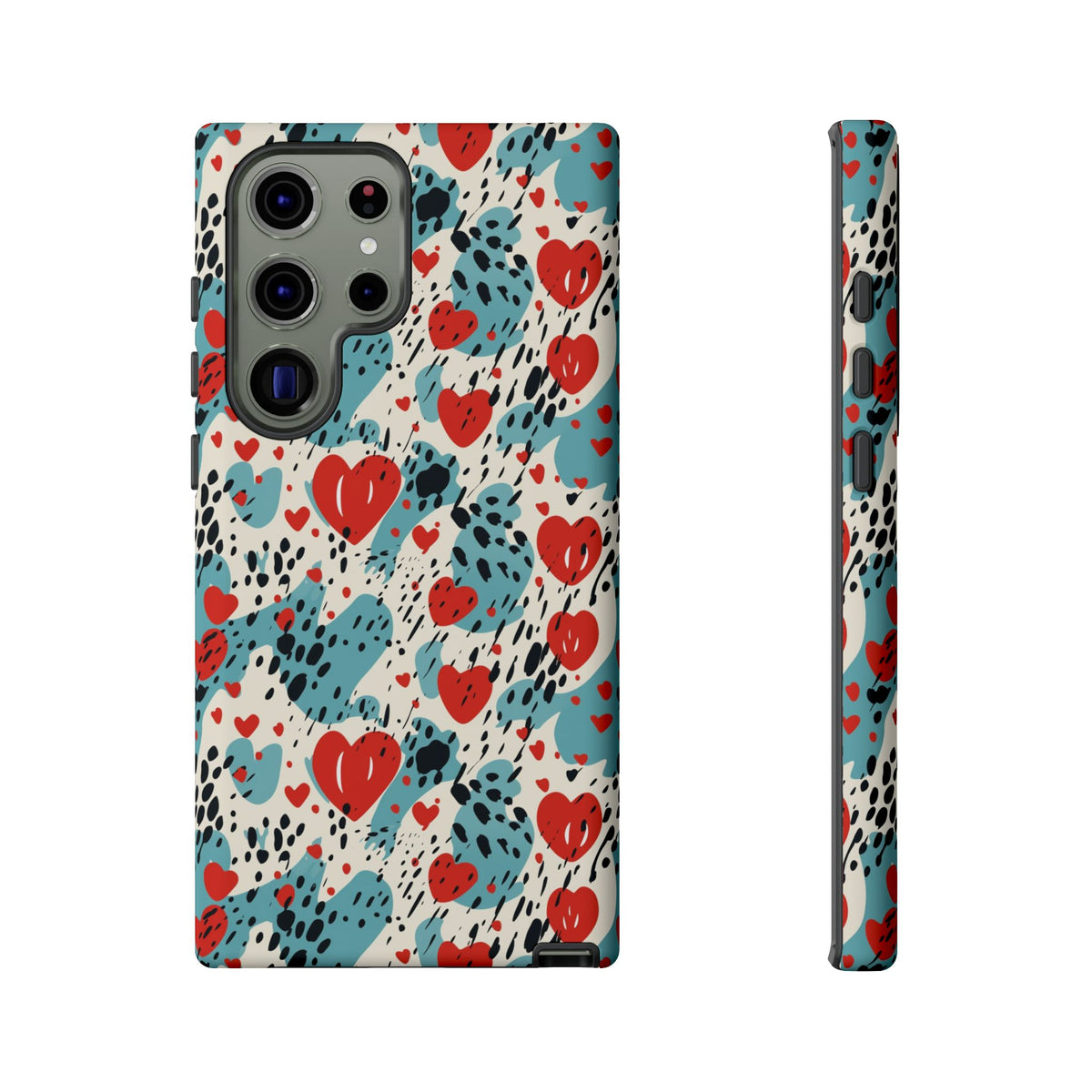 Heart Pattern Phone Case – Stylish & Loving Design for Your Device 822