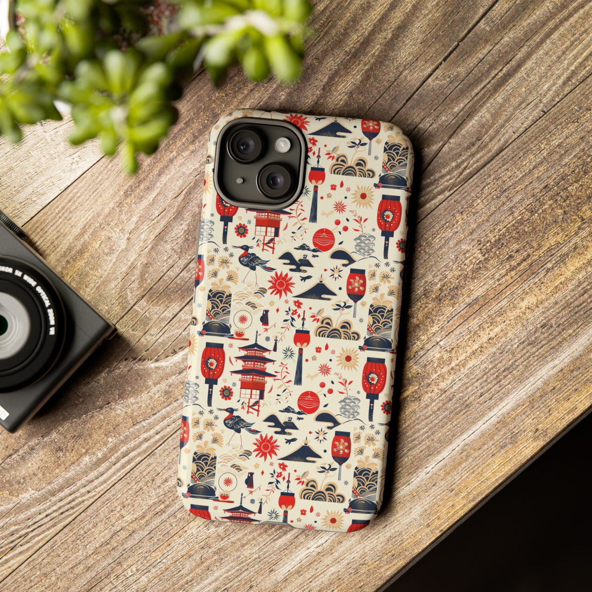 Japanese Pattern Phone Case – Elegant & Timeless Design for Your Phone 024