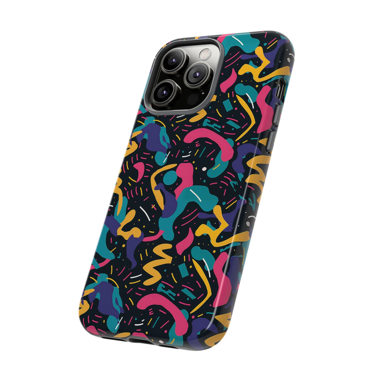 90s Themed Seamless Pattern Phone Case – Embrace Retro Style and Protection 235