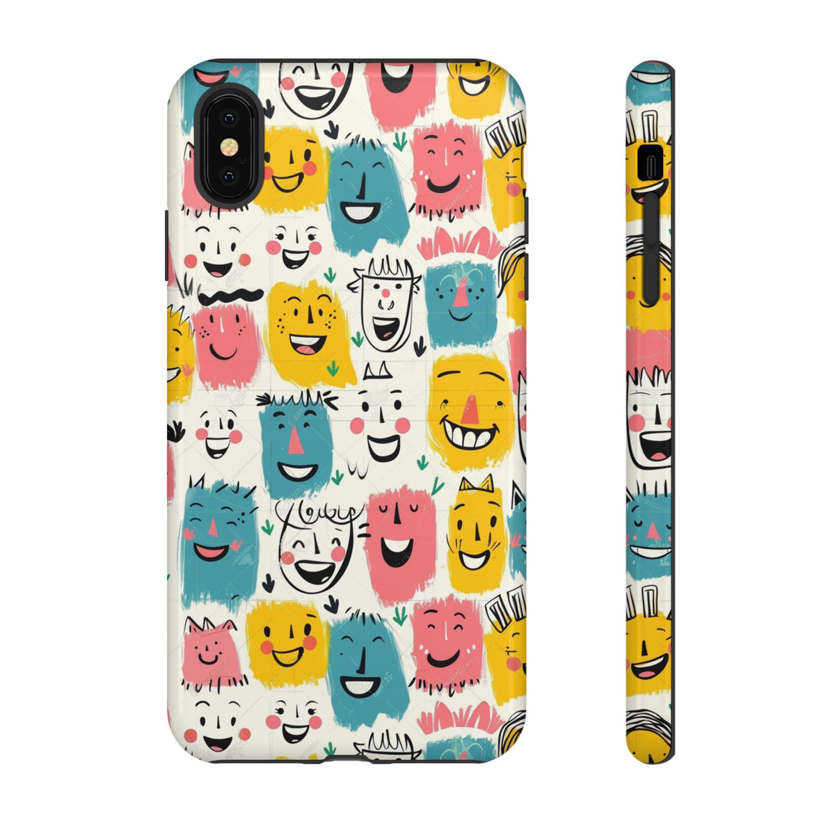 Happy Faces Phone Case – Joyful and Cheerful Design for a Bright Look