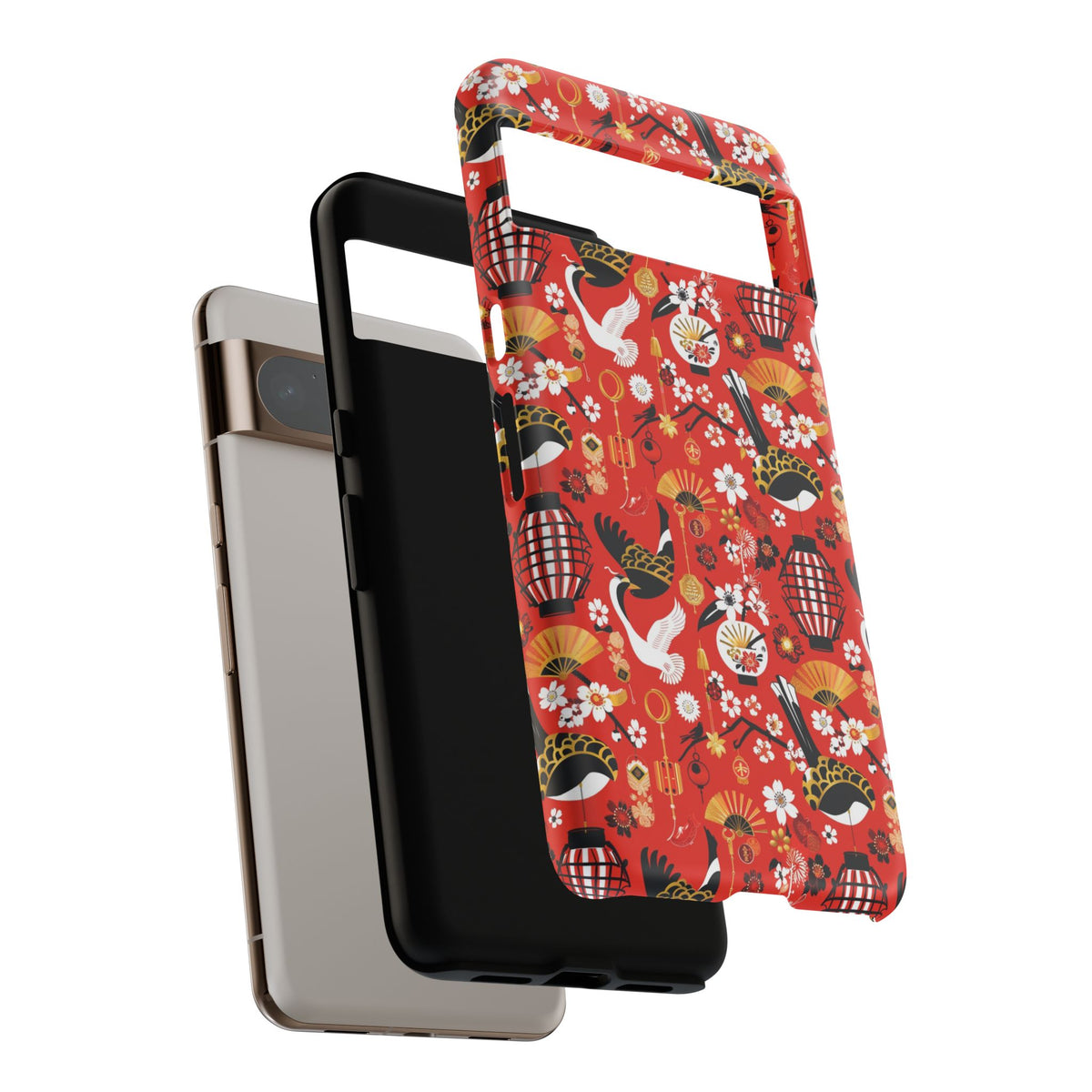 Japanese Pattern Phone Case – Elegant & Timeless Design for Your Phone 056