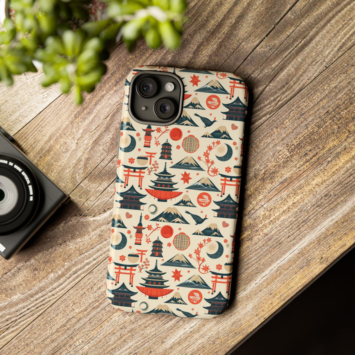 Japanese Pattern Phone Case – Elegant & Timeless Design for Your Phone 140