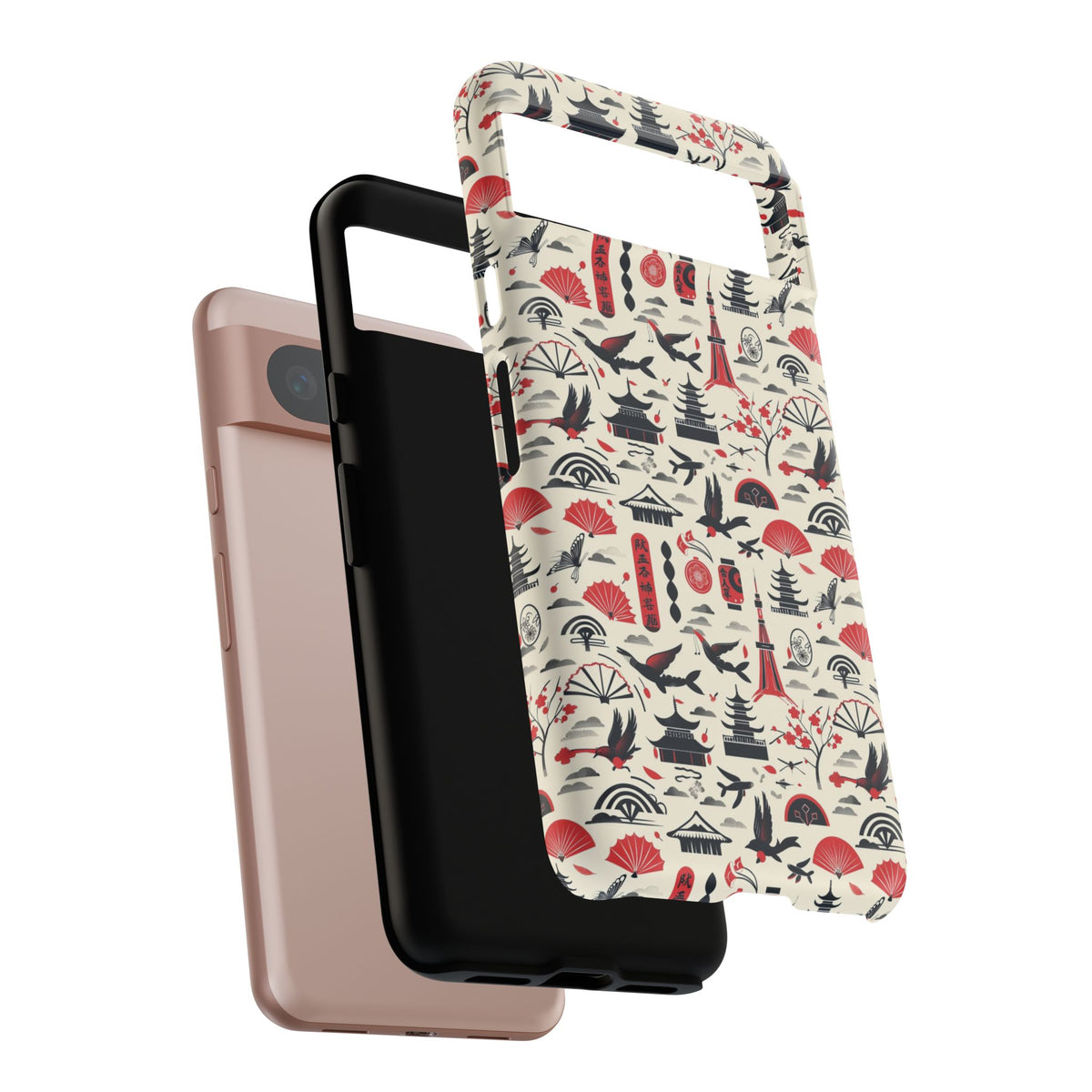 Japanese Pattern Phone Case – Elegant & Timeless Design for Your Phone 067