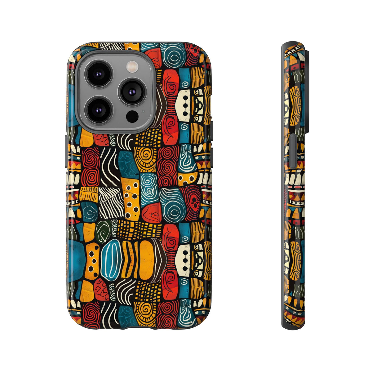 Stylish African Pattern Phone Case – Unique and Vibrant Protection 159