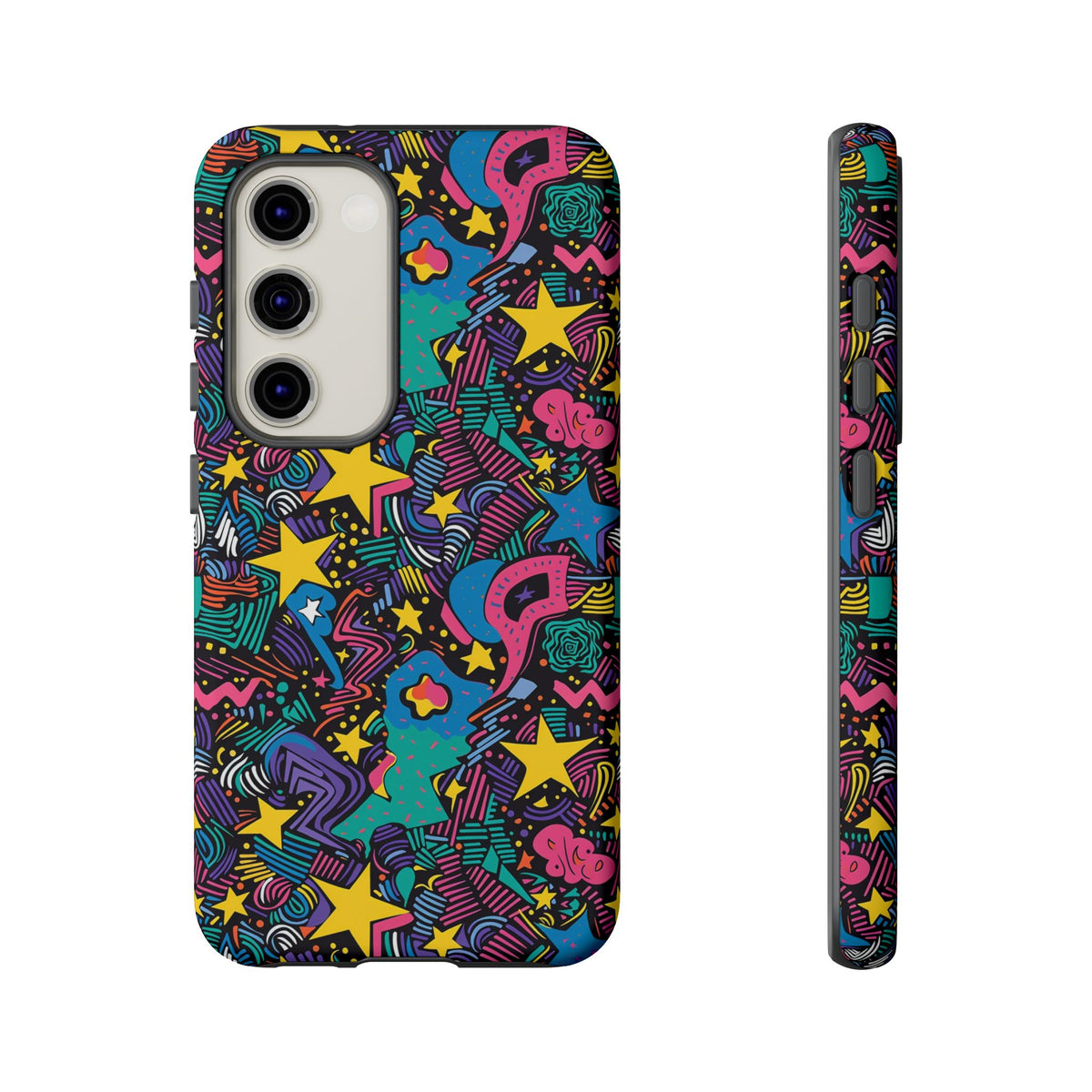 90s Themed Seamless Pattern Phone Case – Embrace Retro Style and Protection 227