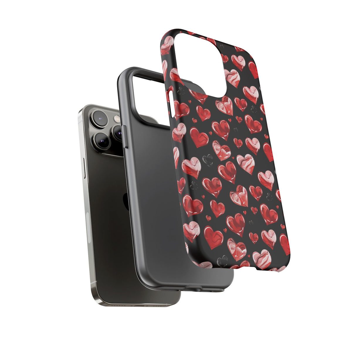 Heart Pattern Phone Case – Stylish & Loving Design for Your Device 365