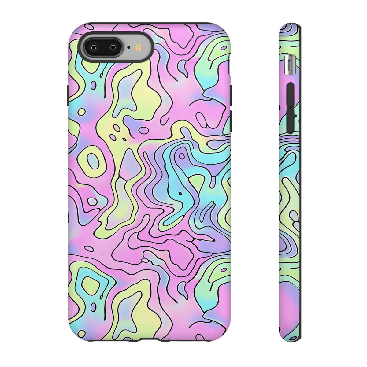 Abstract Pastel Waves and Wavy Lines Phone Case – Elegant and Modern Phone Cover 2