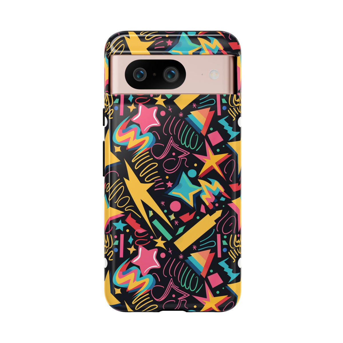 90s Themed Seamless Pattern Phone Case – Embrace Retro Style and Protection 232