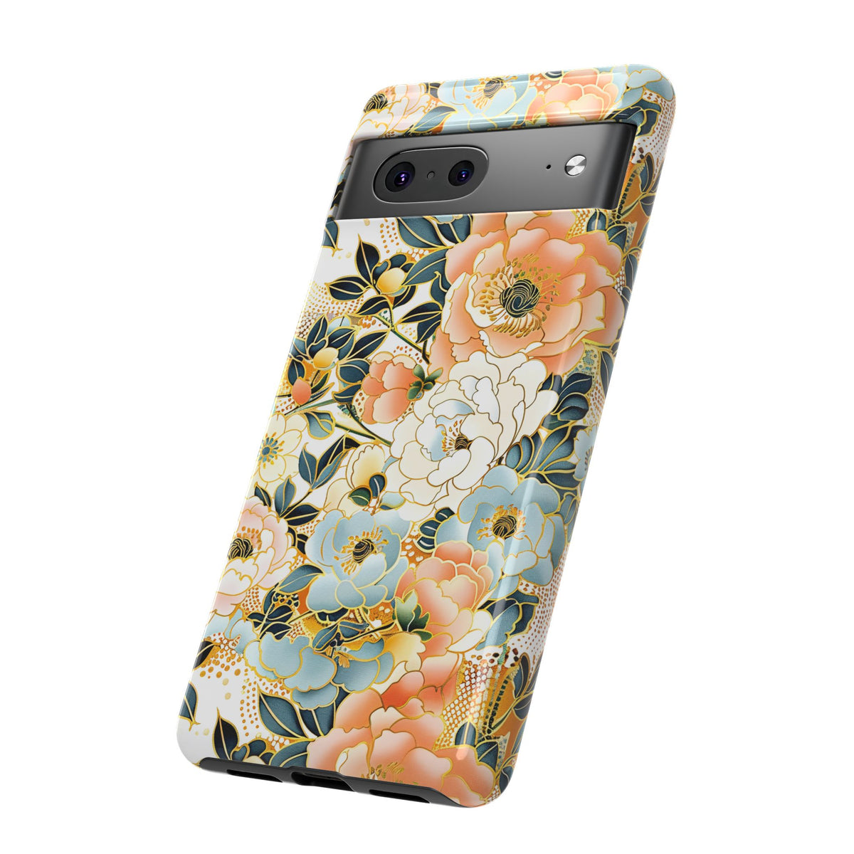 Japanese Blossom Asian Floral Design Phone Case – Elegant Floral Phone Cover 5