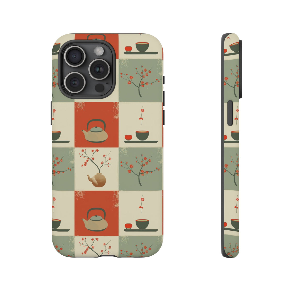 Japanese Pattern Phone Case – Elegant & Timeless Design for Your Phone 505