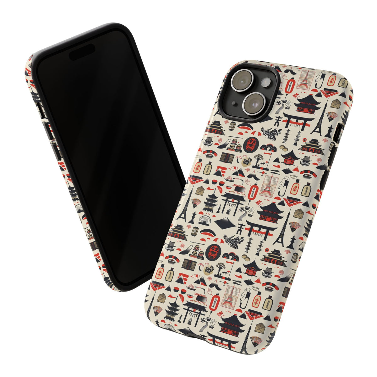 Japanese Pattern Phone Case – Elegant & Timeless Design for Your Phone 010