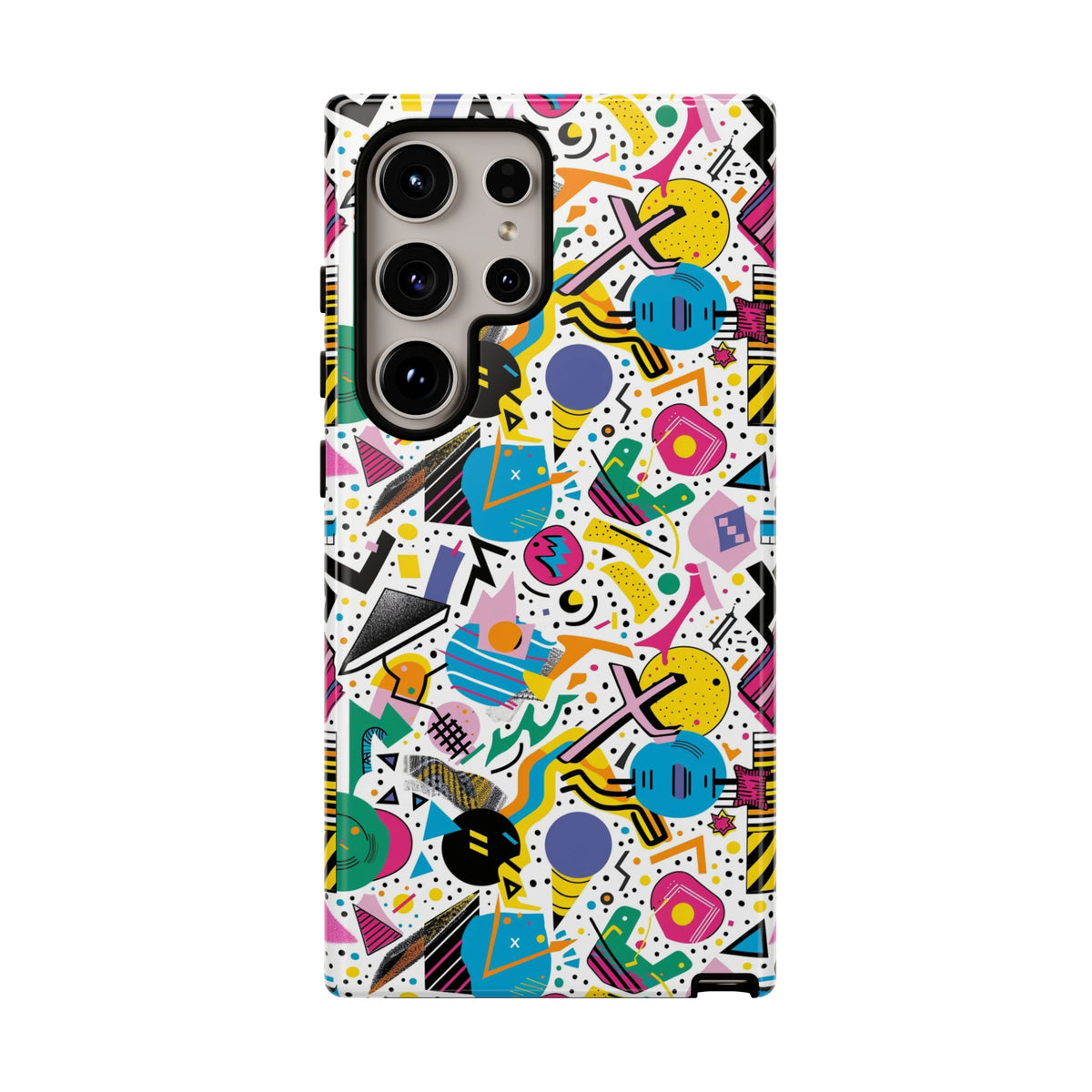 90s Themed Seamless Pattern Phone Case – Embrace Retro Style and Protection 225