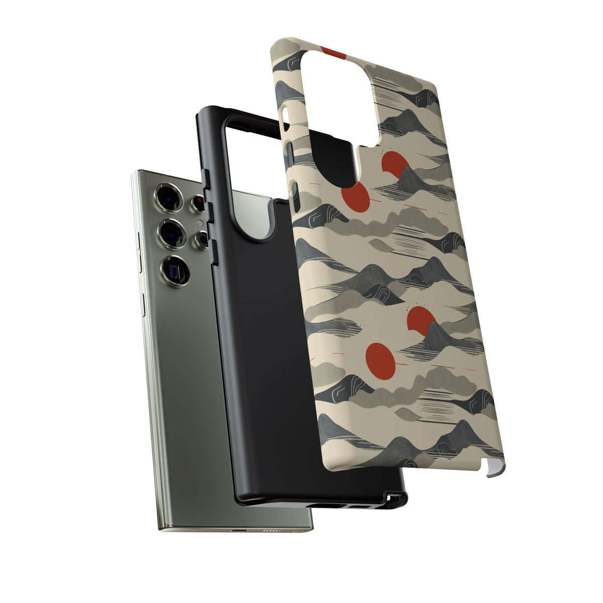 Japanese Pattern Phone Case – Elegant & Timeless Design for Your Phone 048