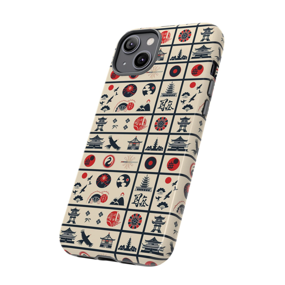 Japanese Pattern Phone Case – Elegant & Timeless Design for Your Phone 099