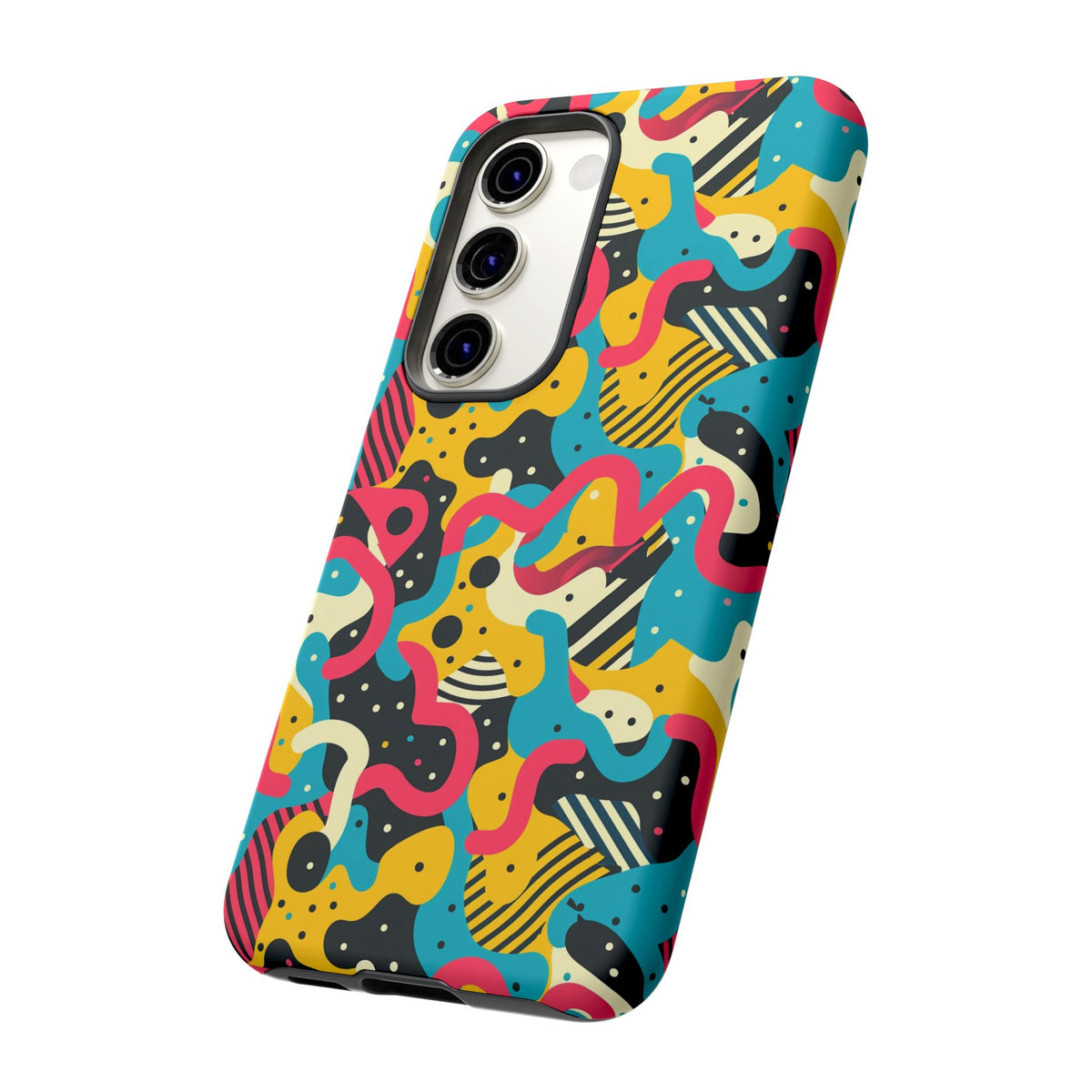 90s Themed Seamless Pattern Phone Case – Embrace Retro Style and Protection 238