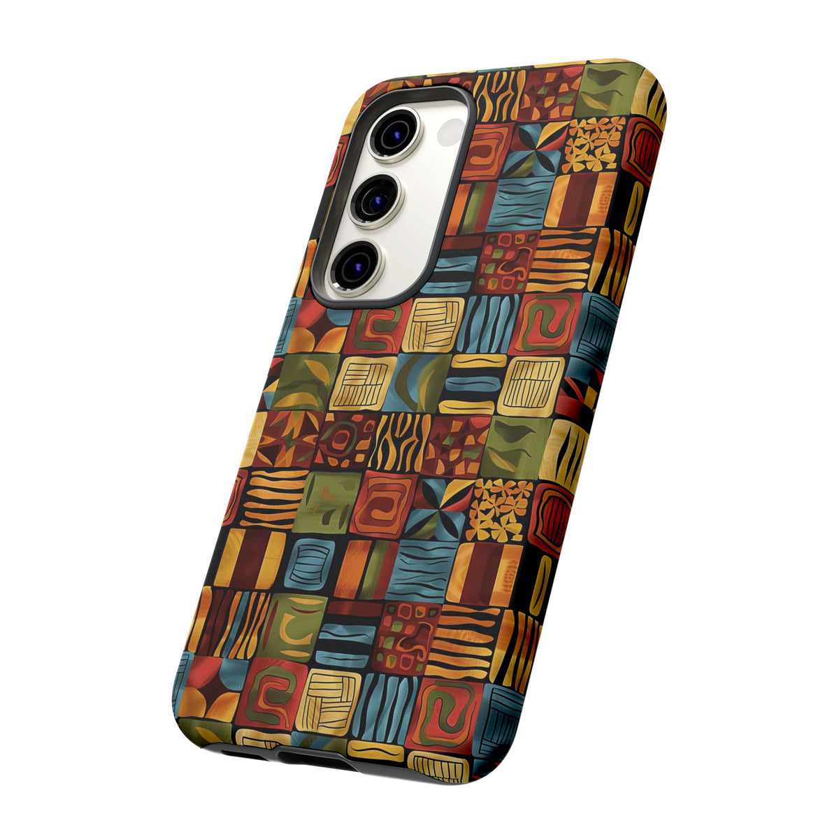 Stylish African Pattern Phone Case – Unique and Vibrant Protection 075