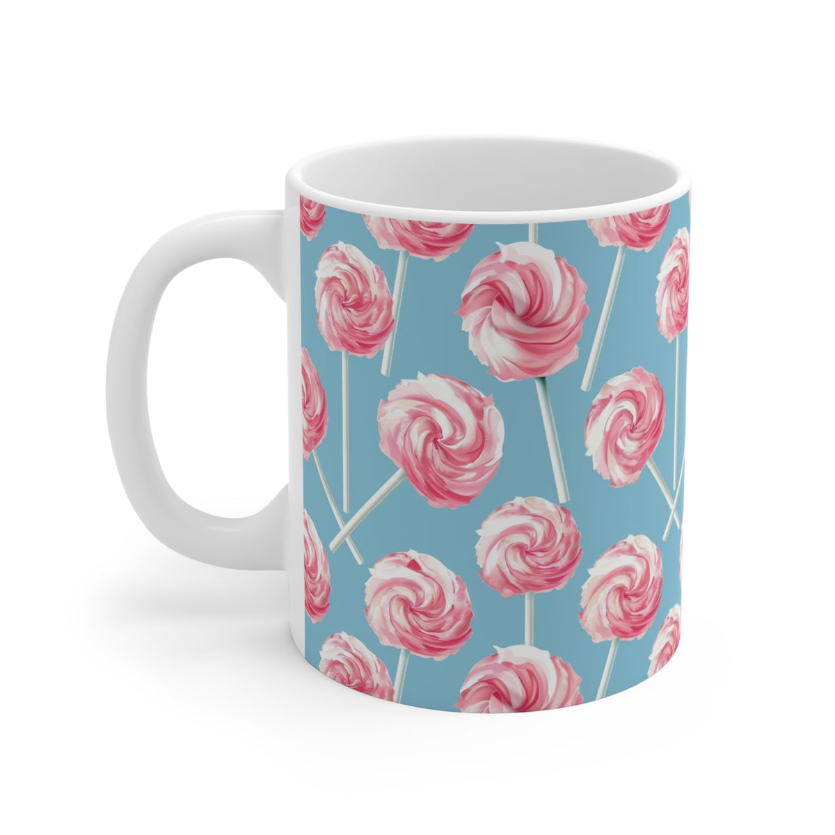 Colorful All-Over Candy Theme Coffee Mug Fun Ceramic Drinkware 363