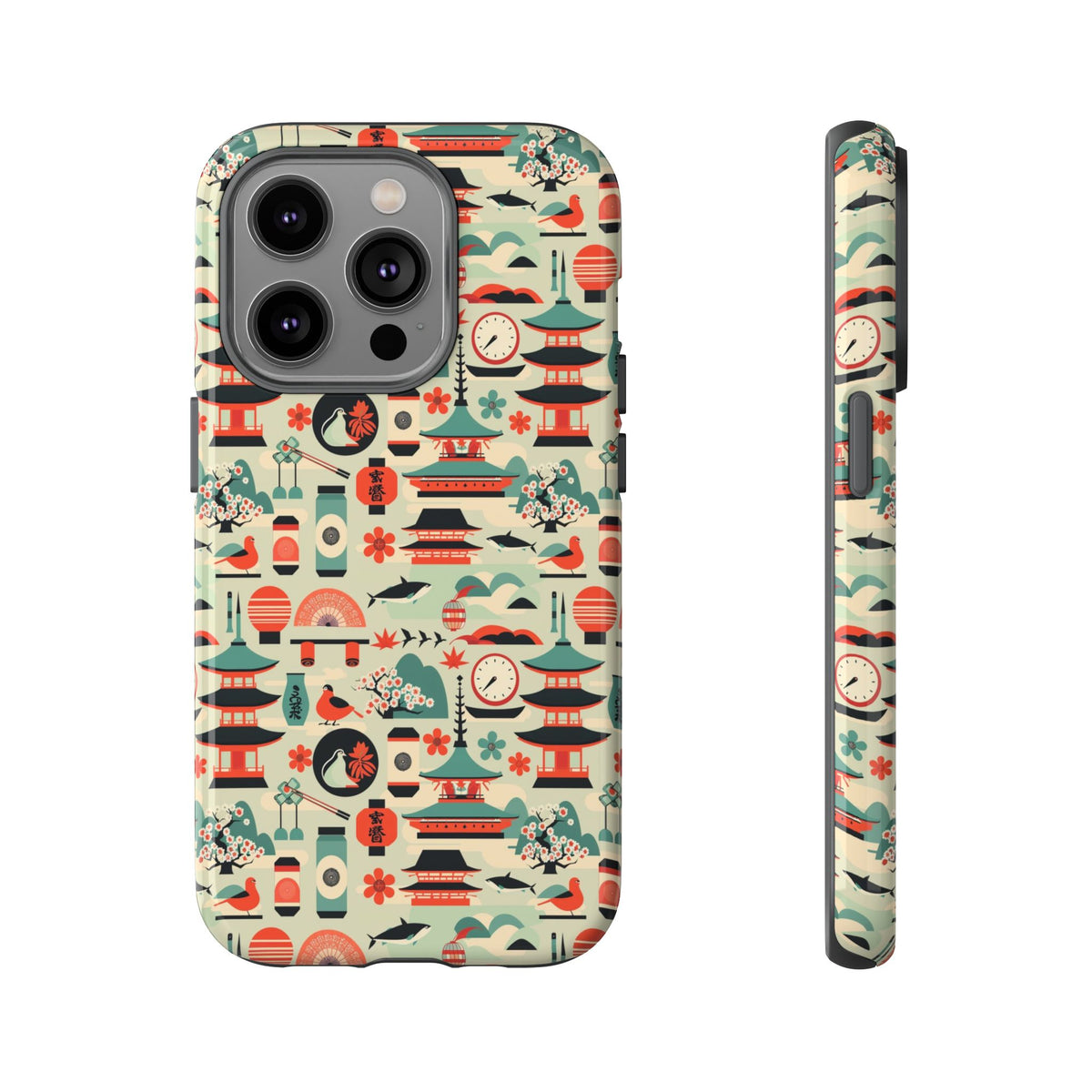 Japanese Pattern Phone Case – Elegant & Timeless Design for Your Phone 105