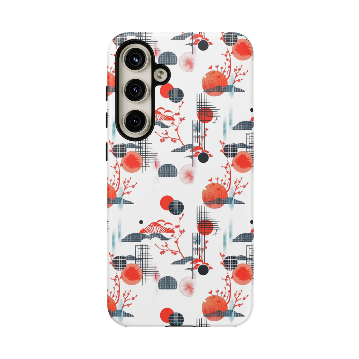 Japanese Pattern Phone Case – Elegant & Timeless Design for Your Phone 082