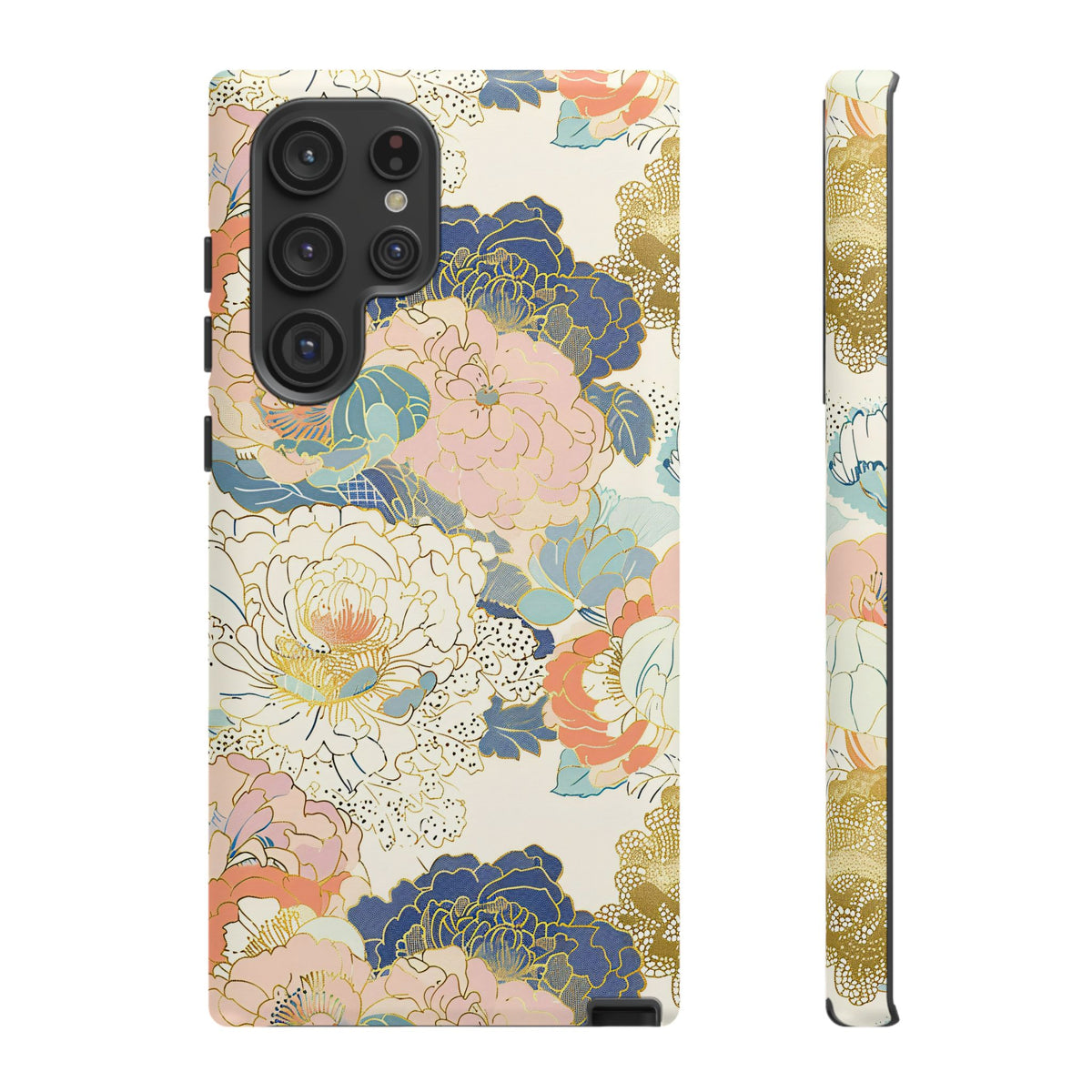 Japanese Blossom Asian Floral Design Phone Case – Elegant Floral Phone Cover 4