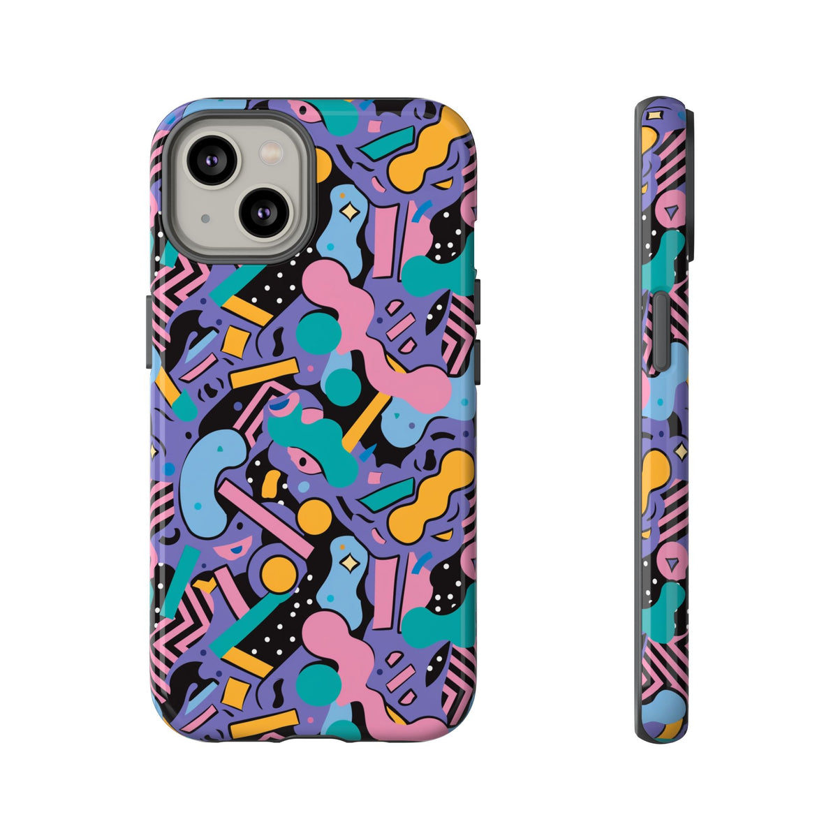 90s Themed Seamless Pattern Phone Case – Embrace Retro Style and Protection 234