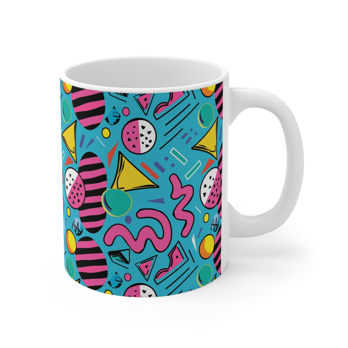 90s Retro Coffee Mug - Full Wrap Design 597