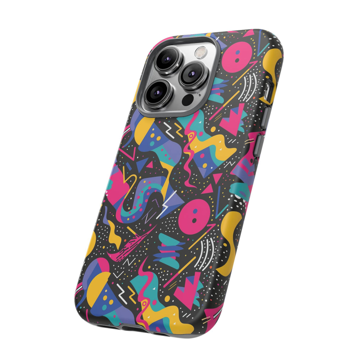 90s Themed Seamless Pattern Phone Case – Embrace Retro Style and Protection 302