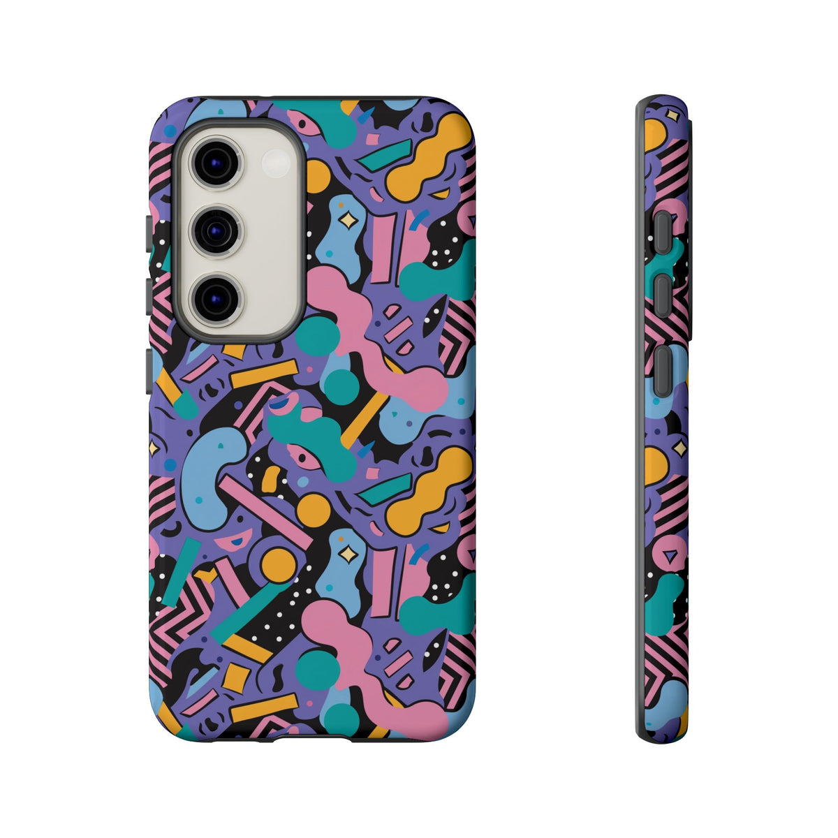 90s Themed Seamless Pattern Phone Case – Embrace Retro Style and Protection 234