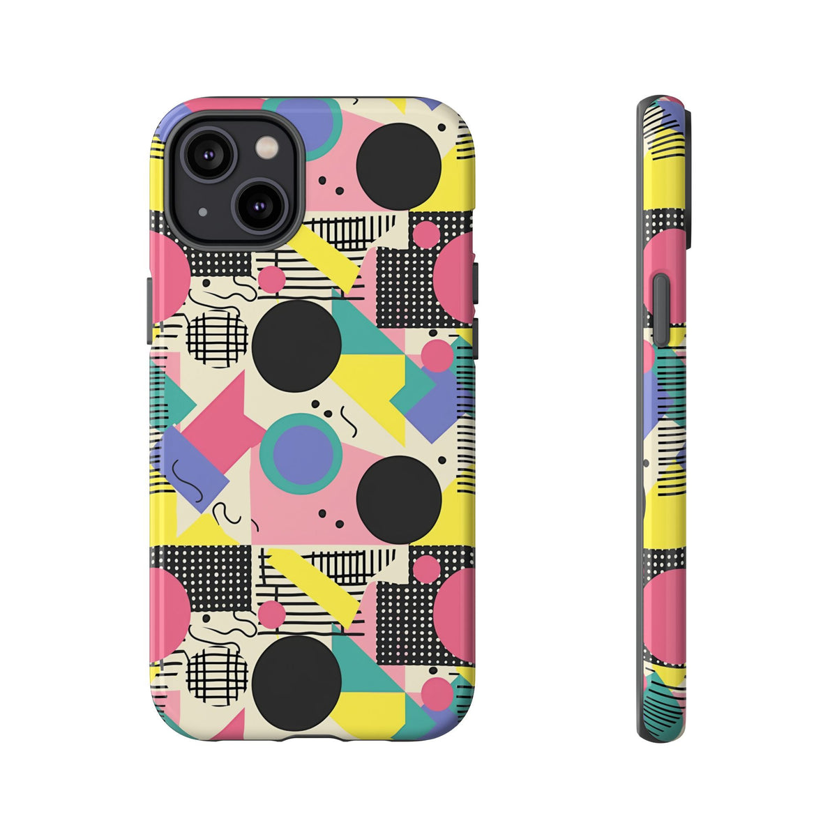 90s Themed Seamless Pattern Phone Case – Embrace Retro Style and Protection 228