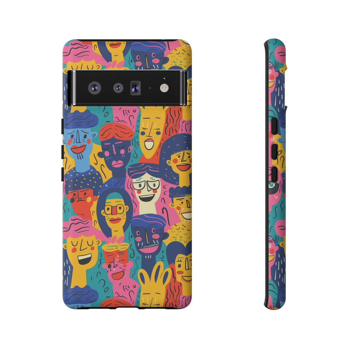 Happy Faces Phone Case – Joyful and Cheerful Design for a Bright Look 6